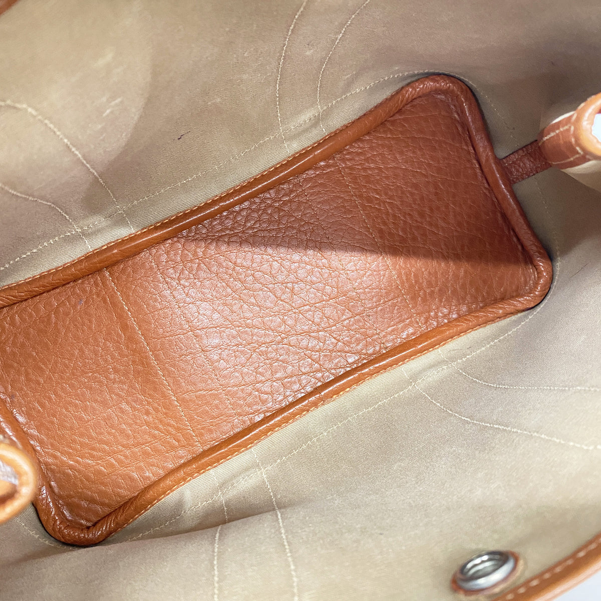 【6id5077】エルメス トートバッグ ガーデンパーティTPM トワルオフィシエ オレンジ シルバー金具 □I刻印 2wayバッグ【中古】レディース