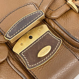 【6id5079】プラダ ショルダーバッグ レザー ブラウン ゴールド金具【中古】レディース