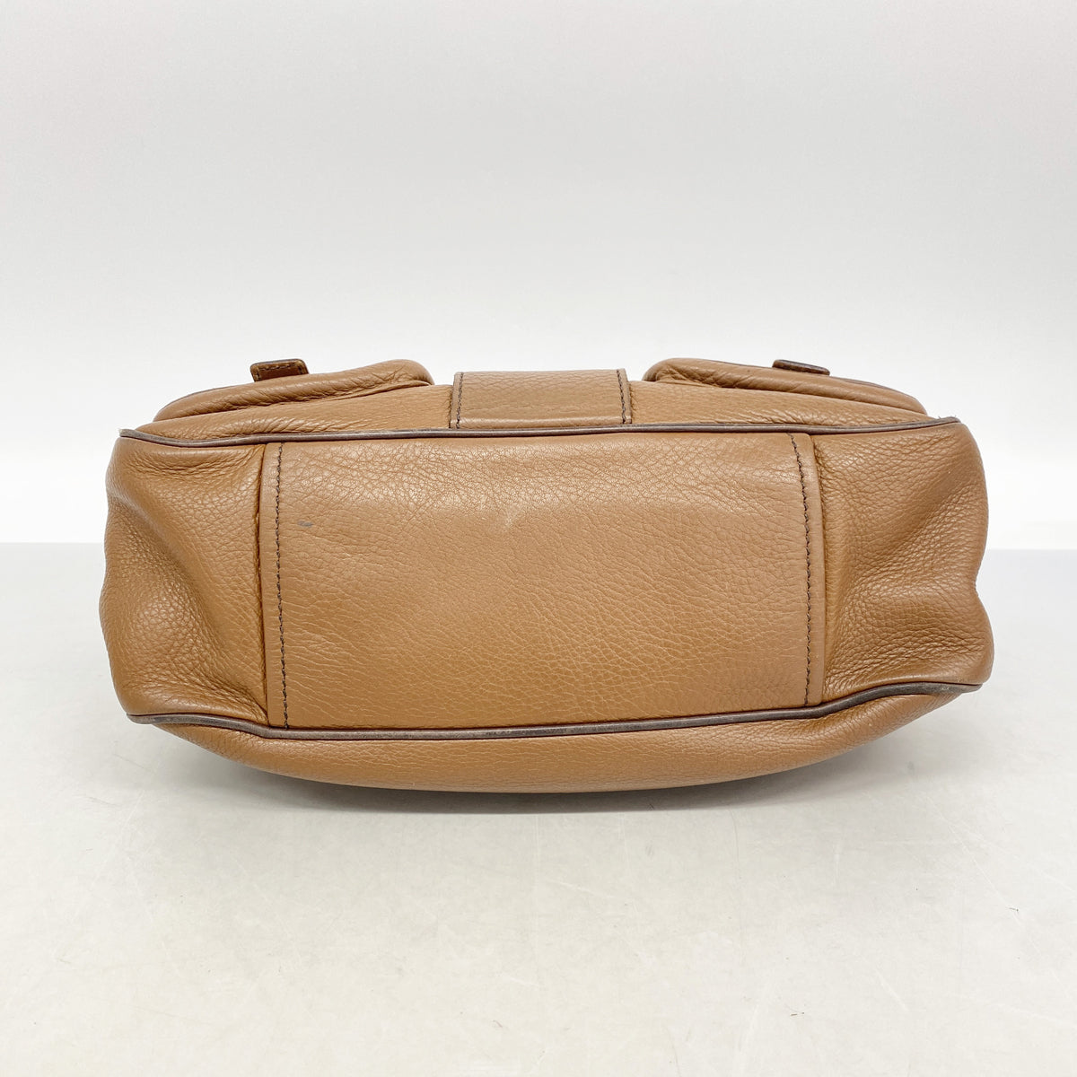 【6id5079】プラダ ショルダーバッグ レザー ブラウン ゴールド金具【中古】レディース