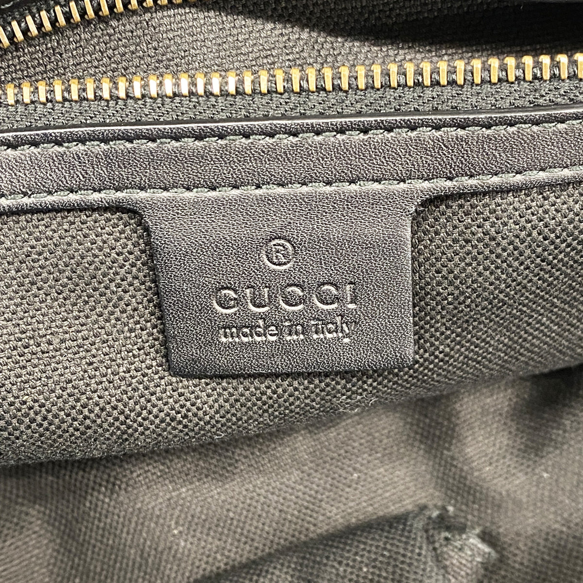 【6id5083】グッチ ハンドバッグ 296855 スウェード ブラック ゴールド金具【中古】レディース