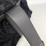 【6id5083】グッチ ハンドバッグ 296855 スウェード ブラック ゴールド金具【中古】レディース