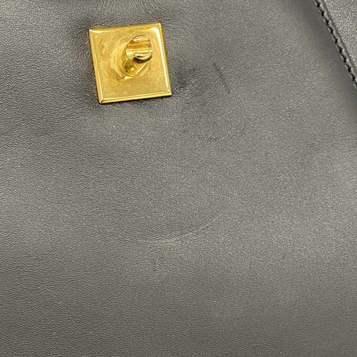 【6id5088】カルティエ ハンドバッグ パンテール レザー ブラック ゴールド金具【中古】レディース