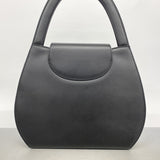 【6id5088】カルティエ ハンドバッグ パンテール レザー ブラック ゴールド金具【中古】レディース