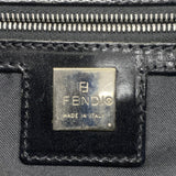 【6id5089】フェンディ ショルダーバッグ ファー ブラック シルバー金具【中古】レディース