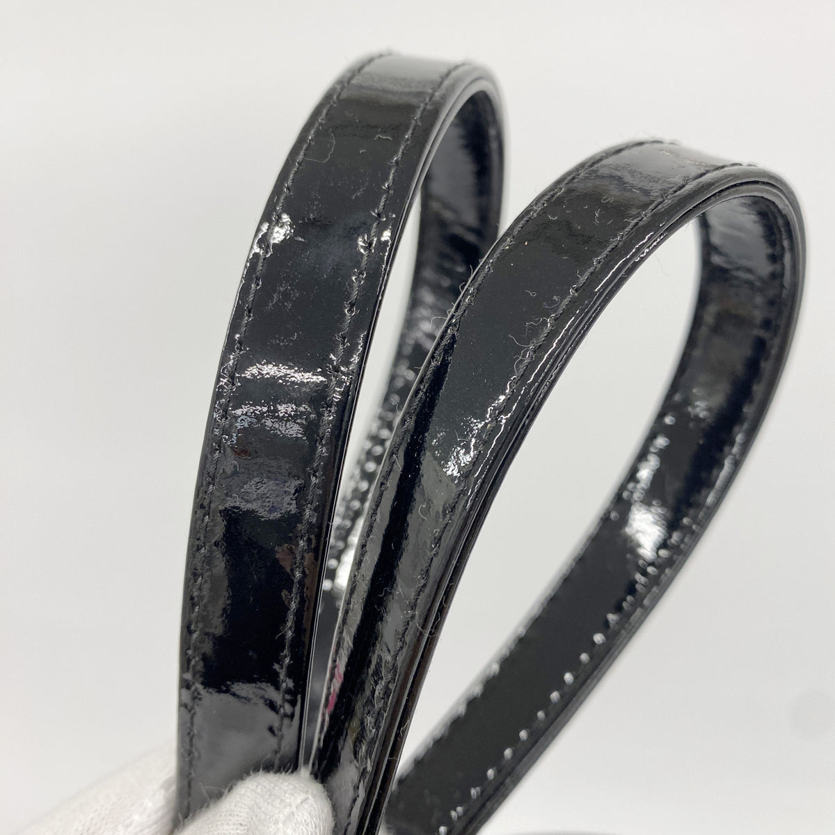 【6id5091】クリスチャンディオール ハンドバッグ カナージュ レディディオール エナメル ブラック シルバー金具 2wayバッグ【中古】レディース