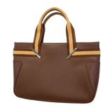 【6id5093】グッチ ハンドバッグ 000 0860 レザー ブラウン シルバー金具【中古】レディース
