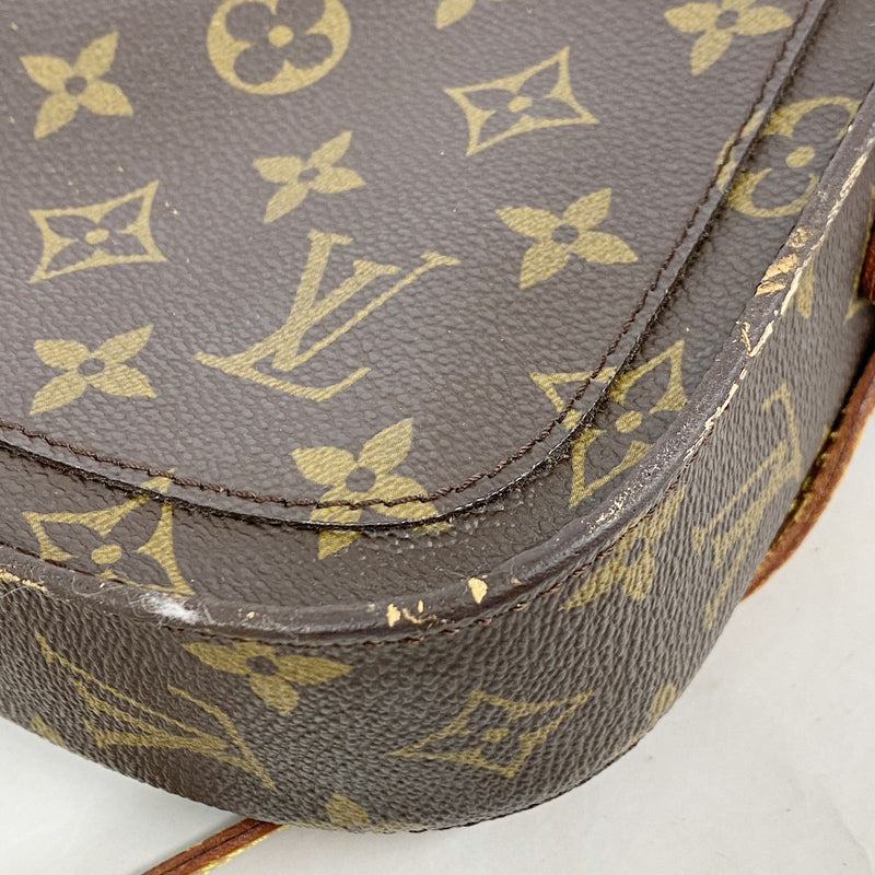 【6id5099】ルイヴィトン ショルダーバッグ モノグラム ミニサンクルー M51244 ブラウン【中古】レディース