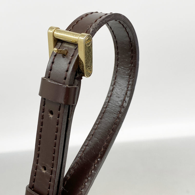 【6id5101】ルイヴィトン ショルダーバッグ ダミエ ミュゼットタンゴ ロングストラップ N51301 エベヌ【中古】レディース