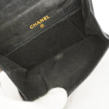 【6id5119】シャネル 財布 キャビアスキン ブラック ゴールド金具【中古】レディース