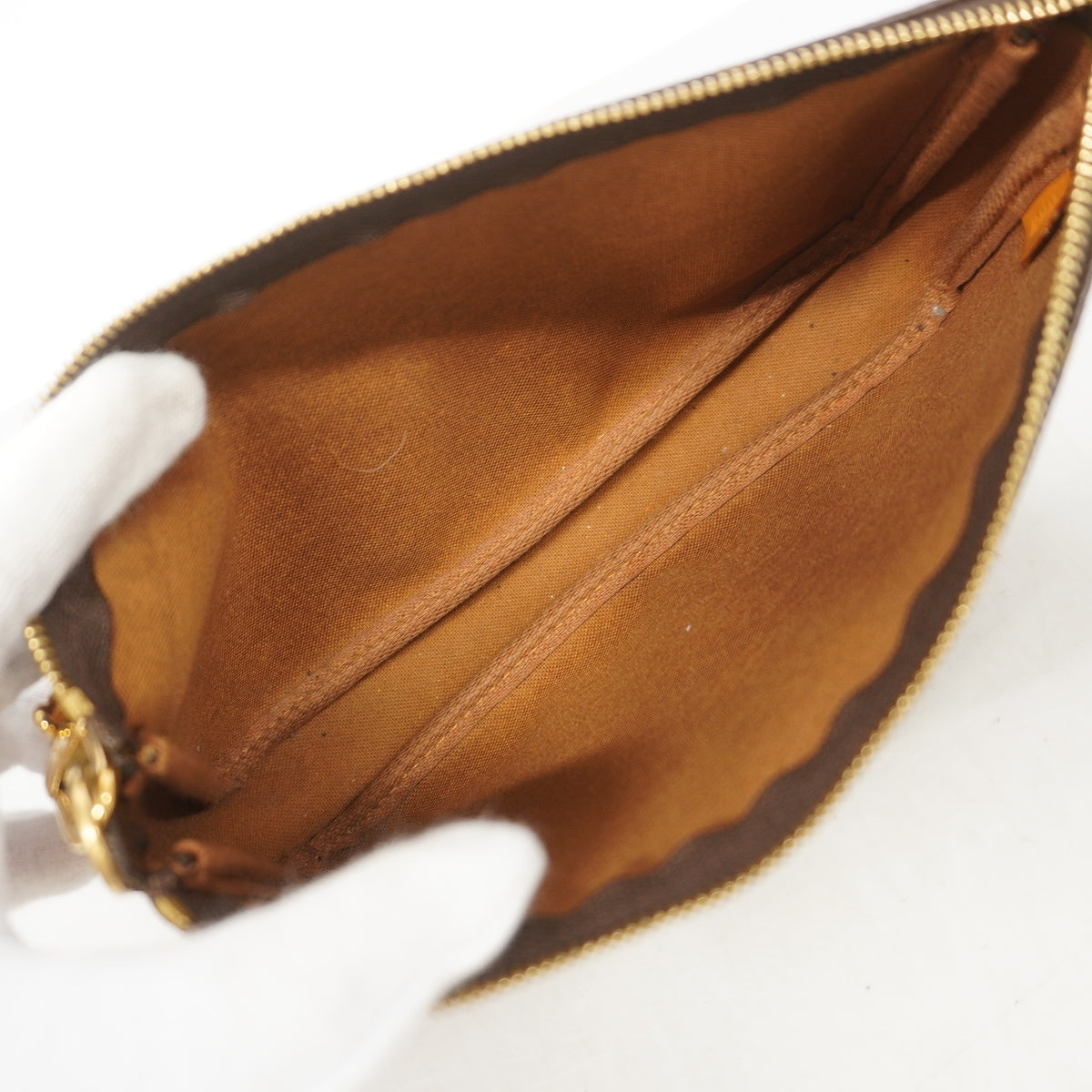 【6id5127】ルイヴィトン ポーチ モノグラム ポシェットアクセソワール M51980 ブラウン【中古】レディース