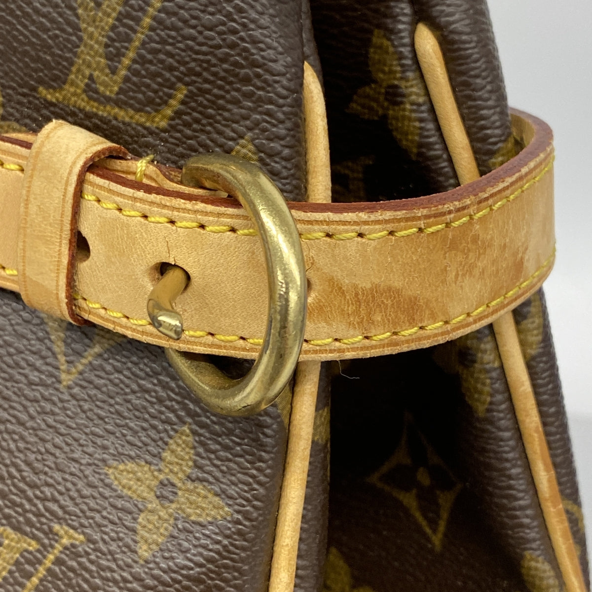 【6id5131】ルイヴィトン トートバッグ モノグラム バティニョールヴェルティカル M51153 ブラウン【中古】レディース