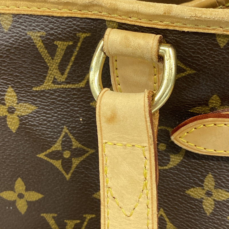 【6id5131】ルイヴィトン トートバッグ モノグラム バティニョールヴェルティカル M51153 ブラウン【中古】レディース
