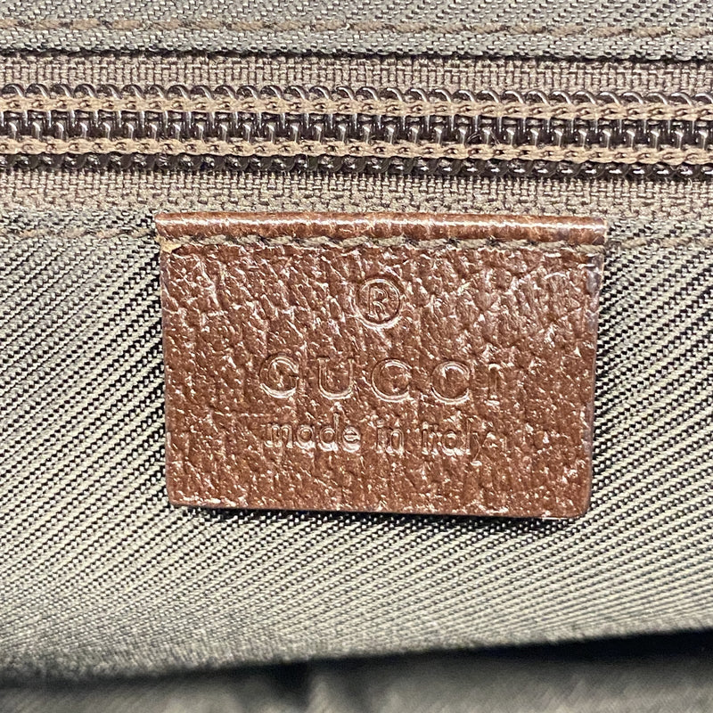 【6id5135】グッチ ショルダーバッグ GGキャンバス 122790 キャンバス ブラウン シルバー金具【中古】レディース