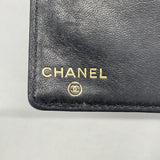 【6id5138】シャネル 長財布 キャビアスキン ブラック ゴールド金具【中古】レディース