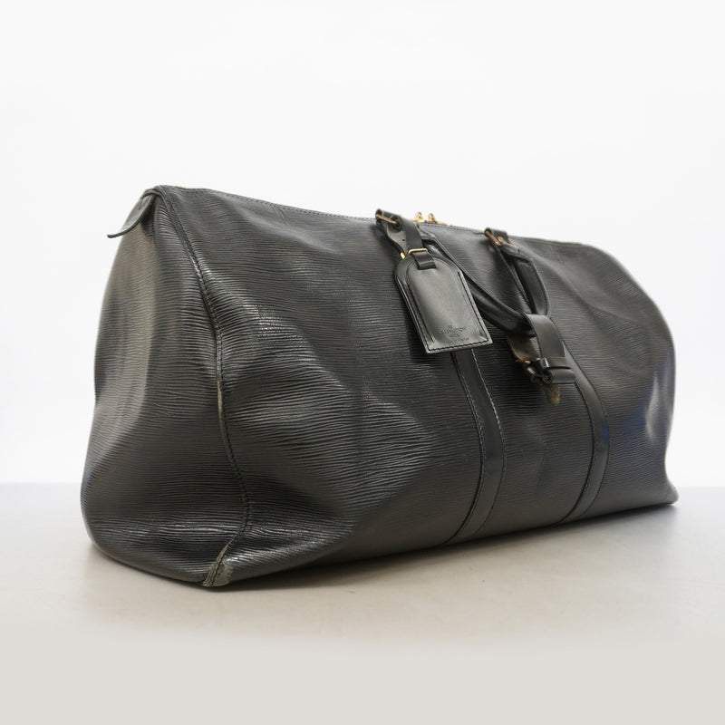 【6id5150】ルイヴィトン ボストンバッグ エピ キーポル50 M42962 ノワール【中古】メンズ レディース ユニセックス