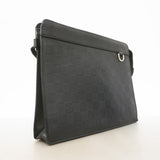 【6id5155】ルイヴィトン クラッチバッグ ダミエアンフィニ スタンドポーチ N60450 オニキス【中古】メンズ