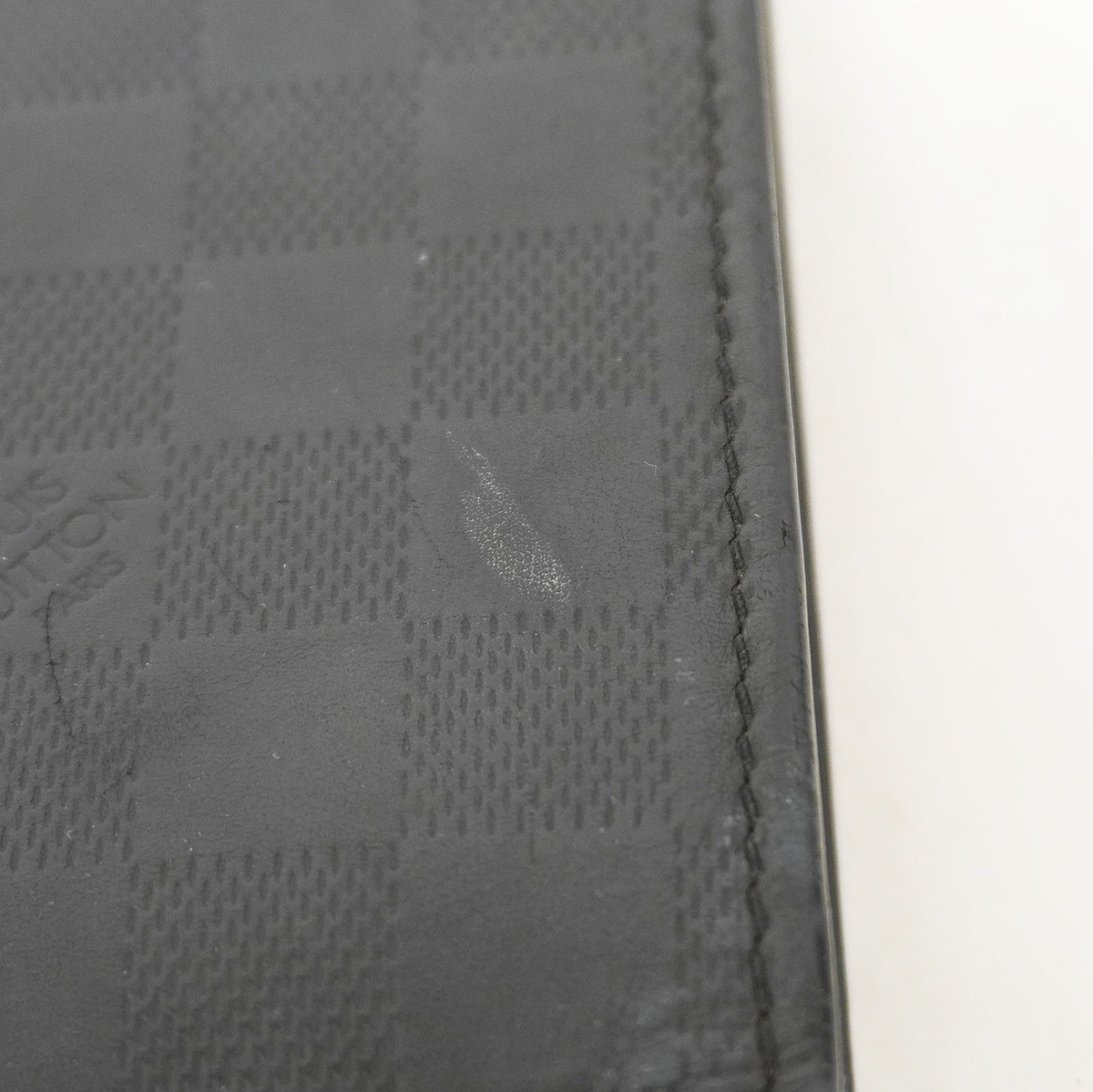【6id5155】ルイヴィトン クラッチバッグ ダミエアンフィニ スタンドポーチ N60450 オニキス【中古】メンズ