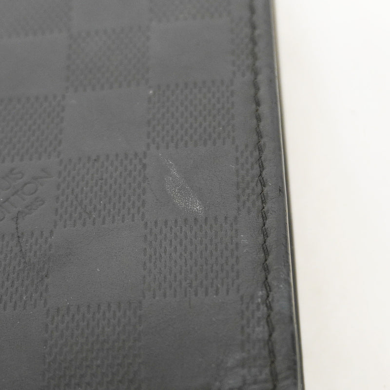 【6id5155】ルイヴィトン クラッチバッグ ダミエアンフィニ スタンドポーチ N60450 オニキス【中古】メンズ