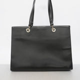 【6id5159】カルティエ トートバッグ パンテール レザー ブラック シルバー金具【中古】レディース