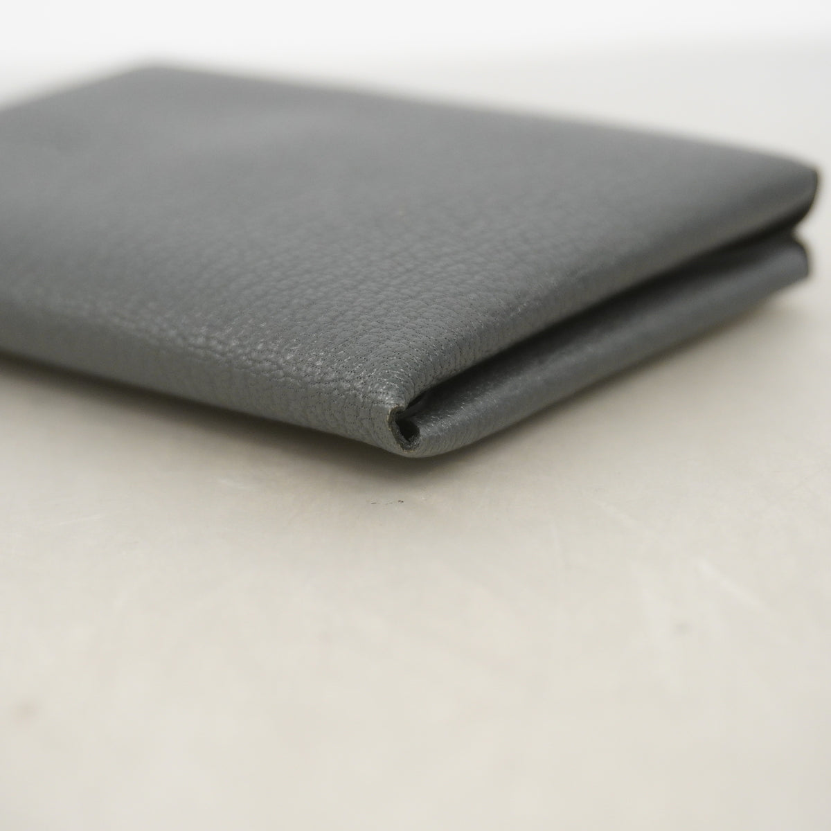 【6id5160】エルメス コインケース カルヴィディオ シェブルミゾル グリスティ/ブラック シルバー金具 W刻印【中古】メンズ レディース ユニセックス