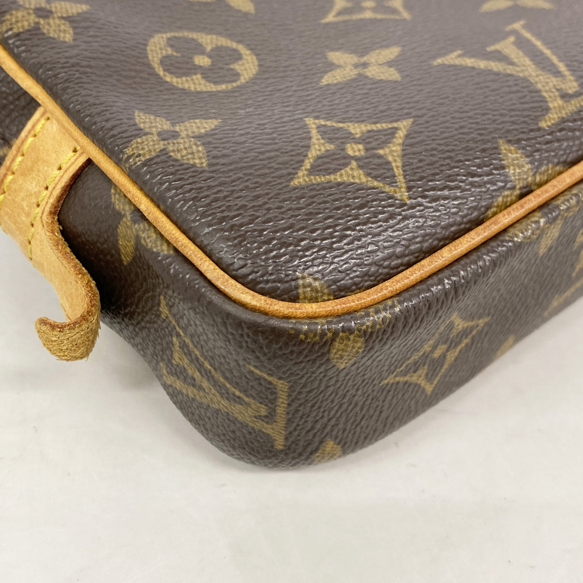 【6id5174】ルイヴィトン ショルダーバッグ モノグラム ポシェットマルリーバンドリエール M51828 ブラウン【中古】レディース