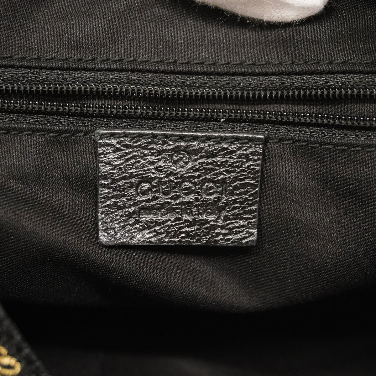 【6id5185】グッチ ショルダーバッグ GGキャンバス 130736 キャンバス ブラック シャンパンゴールド金具【中古】レディース