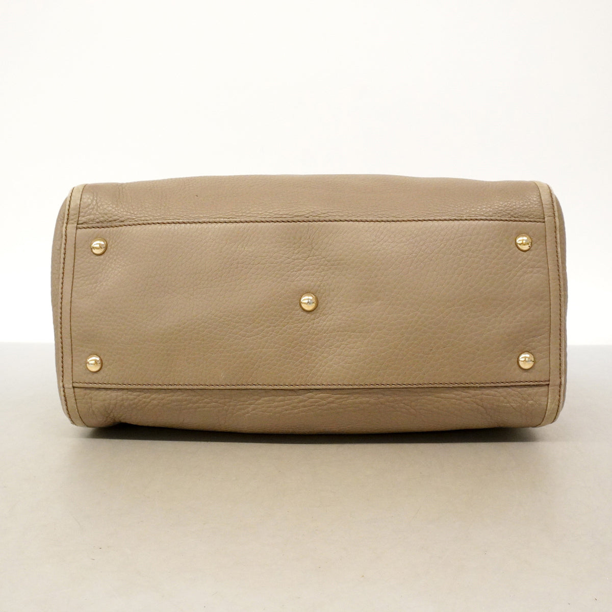 【6id5186】グッチ トートバッグ ソーホー 282309 レザー グレージュ シャンパンゴールド金具【中古】レディース