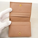 【6id5188】グッチ 財布 GGマーモント 456126 レザー ピンクベージュ ゴールド金具【中古】レディース
