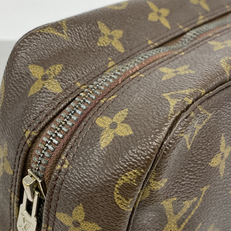【6id5204】ルイヴィトン ポーチ モノグラム トゥルーストワレット28 M47522 ブラウン【中古】レディース