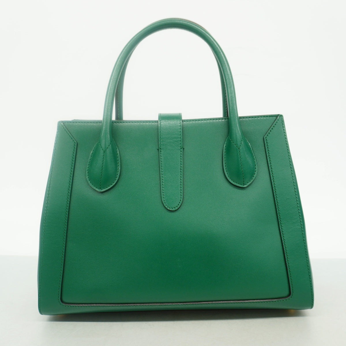 【6id5215】グッチ ハンドバッグ ニュージャッキー 649016 レザー グリーン ゴールド金具【中古】レディース