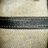 【6id5217】エルメス トートバッグ ガーデンパーティPM トワルアッシュ ブラック シルバー金具 □F刻印【中古】レディース