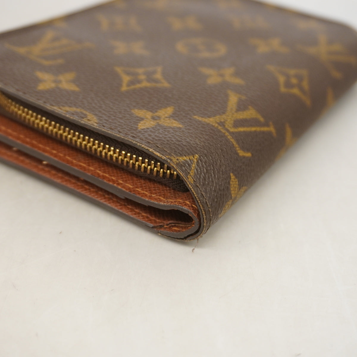【6id5226】ルイヴィトン 財布 モノグラム ポルトパピエジップ M61207 ブラウン【中古】メンズ レディース ユニセックス