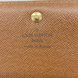 【6id5233】ルイヴィトン 財布 モノグラム ポルトモネビエトレゾール M61730 ブラウン【中古】レディース