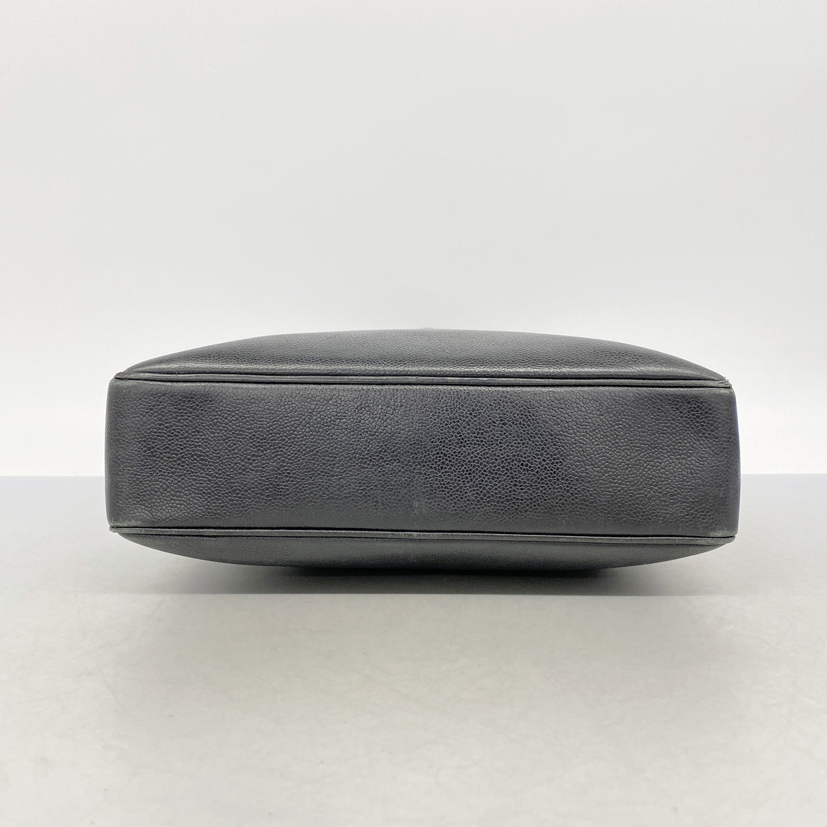 【6id5238】シャネル トートバッグ キャビアスキン ブラック ゴールド金具【中古】レディース