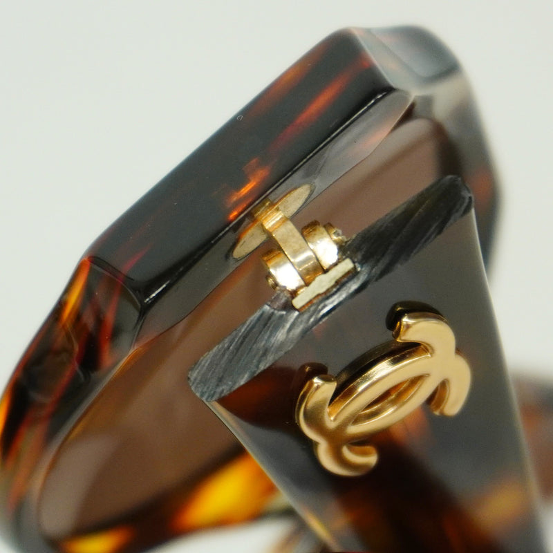 【6id5250】シャネル サングラス 04151 プラスチック ブラウン シャンパンゴールド金具【中古】レディース