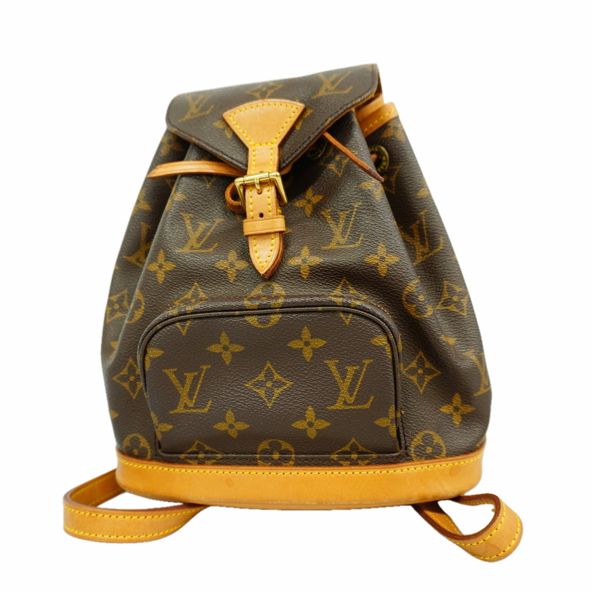 【6id5255】ルイヴィトン リュック・デイパック モノグラム ミニモンスリ M51137 ブラウン【中古】レディース