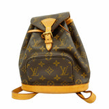 【6id5255】ルイヴィトン リュック・デイパック モノグラム ミニモンスリ M51137 ブラウン【中古】レディース