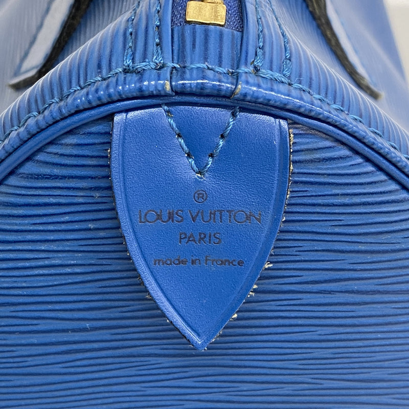 【6id5266】ルイヴィトン ハンドバッグ エピ スピーディ25 M43015 トレドブルー【中古】レディース