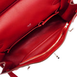 【6id5270】エルメス ショルダーバッグ ジプシエール34 トリヨンクレマンス ルージュカザック シルバー金具 □Q刻印【中古】レディース