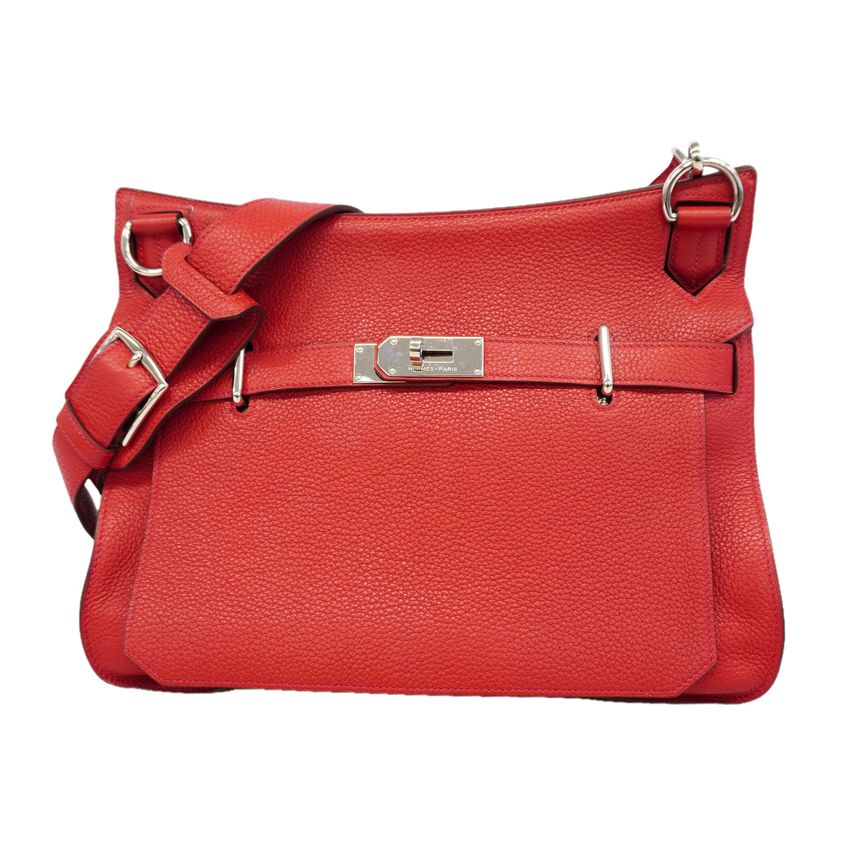 【6id5270】エルメス ショルダーバッグ ジプシエール34 トリヨンクレマンス ルージュカザック シルバー金具 □Q刻印【中古】レディース