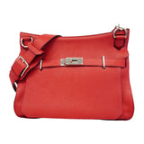 【6id5270】エルメス ショルダーバッグ ジプシエール34 トリヨンクレマンス ルージュカザック シルバー金具 □Q刻印【中古】レディース