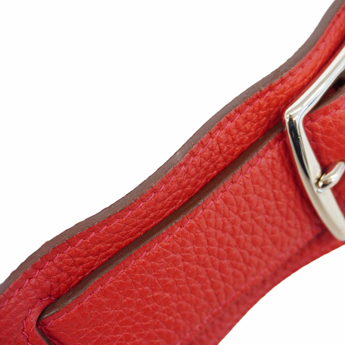 【6id5270】エルメス ショルダーバッグ ジプシエール34 トリヨンクレマンス ルージュカザック シルバー金具 □Q刻印【中古】レディース