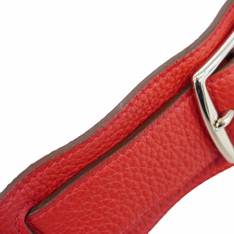 【6id5270】エルメス ショルダーバッグ ジプシエール34 トリヨンクレマンス ルージュカザック シルバー金具 □Q刻印【中古】レディース