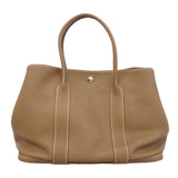 【6id5271】エルメス トートバッグ ガーデンパーティPM ネゴンダ エトゥープ シルバー金具 □O刻印【中古】メンズ レディース ユニセックス