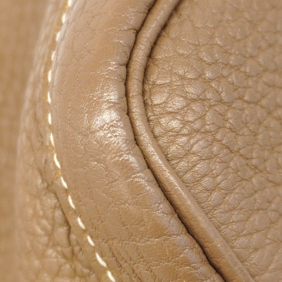 【6id5271】エルメス トートバッグ ガーデンパーティPM ネゴンダ エトゥープ シルバー金具 □O刻印【中古】メンズ レディース ユニセックス