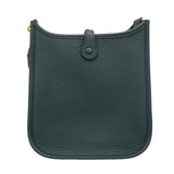 【6id5273】エルメス ショルダーバッグ エヴリンTPM トリヨンクレマンス ブルーオラージュ ゴールド金具 W刻印【中古】レディース
