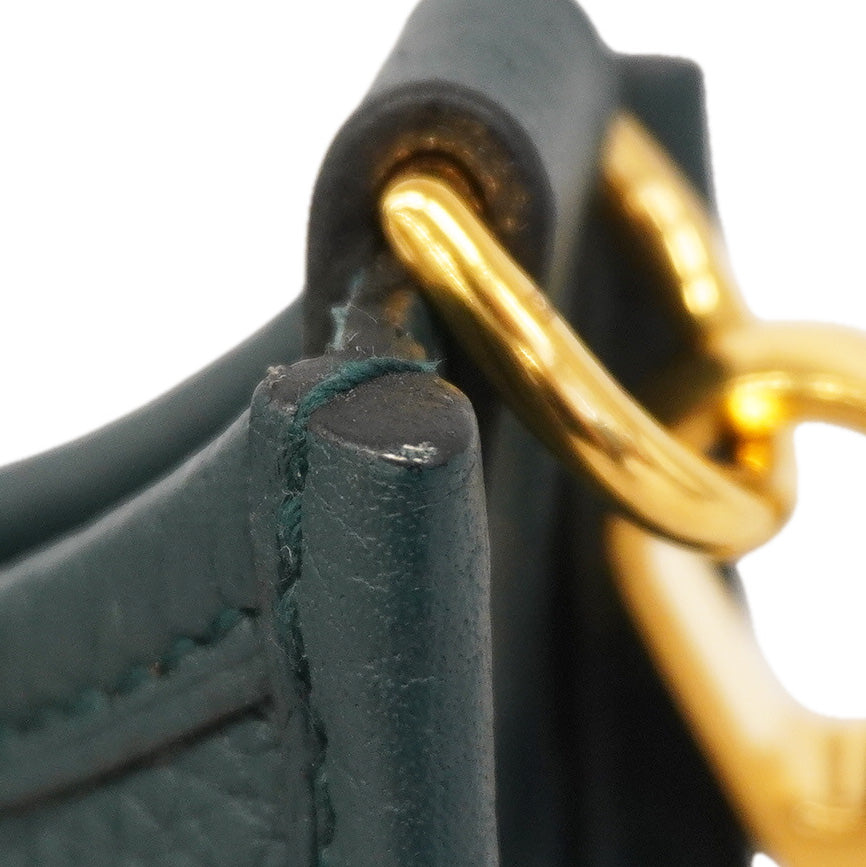 【6id5273】エルメス ショルダーバッグ エヴリンTPM トリヨンクレマンス ブルーオラージュ ゴールド金具 W刻印【中古】レディース