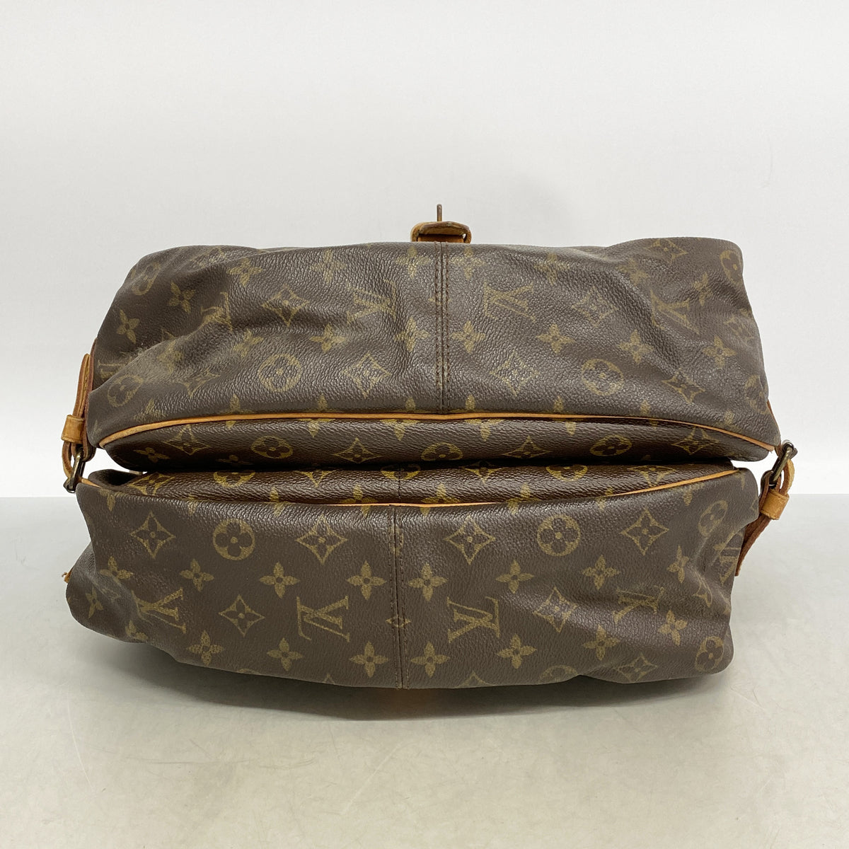 【6id5278】ルイヴィトン ショルダーバッグ モノグラム ソミュール35 M42254 ブラウン【中古】レディース