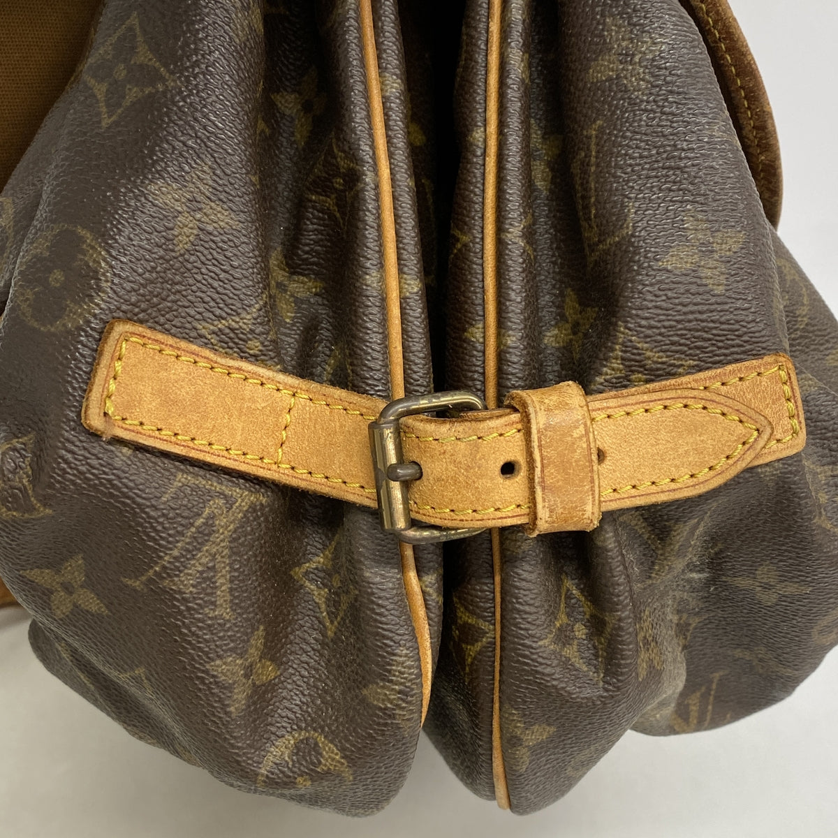 【6id5278】ルイヴィトン ショルダーバッグ モノグラム ソミュール35 M42254 ブラウン【中古】レディース