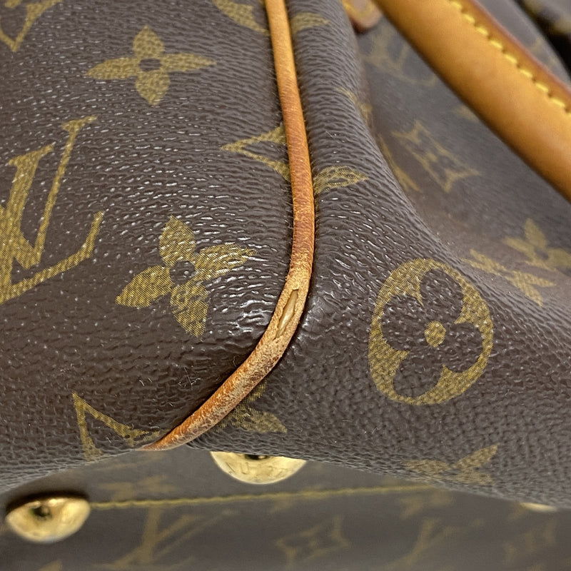 【6id5279】ルイヴィトン ハンドバッグ モノグラム ティヴォリPM M40143 ブラウン【中古】レディース